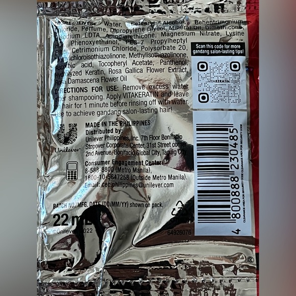 Vita Keratin Salon Hair Treatment Sachets - Picture 4 of 5